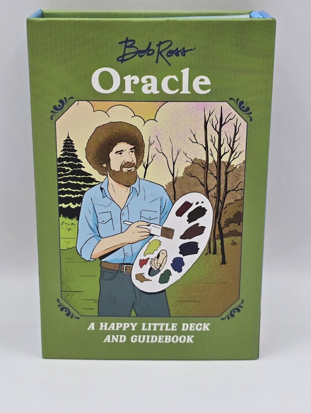 Bob Ross Oracle A Happy Little Deck And Guidebook Deluxe Set Novelty Gift